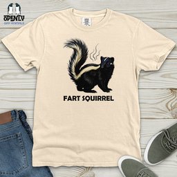 Fart Squirrel Heavy Cotton Comfort Colors Tee Gift For Animal Lover