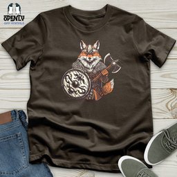 Fox Viking Courage Unisex T Shirt Gift For Animal Lover
