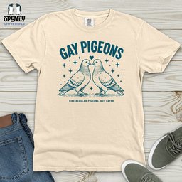 Gay Pigeons Heavy Cotton Comfort Colors Tee Gift For Animal Lover