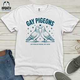 Gay Pigeons Heavy Cotton Comfort Colors Tee Gift For Animal Lover