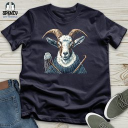 Goat Knitting Workshop Unisex T Shirt Gift For Animal Lover