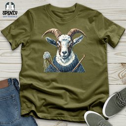 Goat Knitting Workshop Unisex T Shirt Gift For Animal Lover
