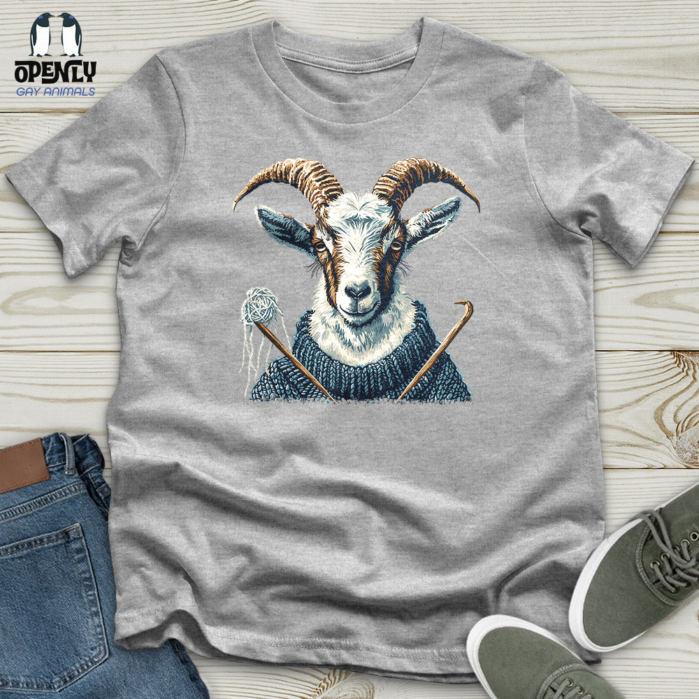 Goat Knitting Workshop Unisex T Shirt Gift For Animal Lover