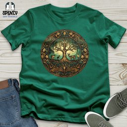 Enchanted Forest Cycle Unisex T Shirt Gift For Animal Lover