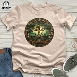 Enchanted Forest Cycle Unisex T Shirt Gift For Animal Lover