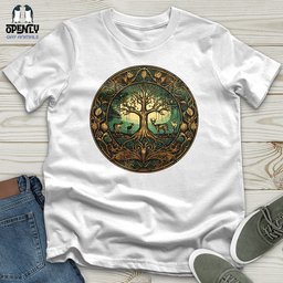 Enchanted Forest Cycle Unisex T Shirt Gift For Animal Lover