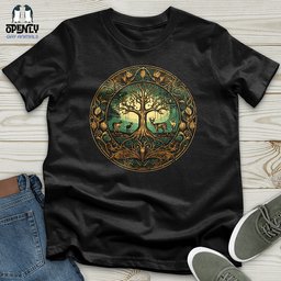 Enchanted Forest Cycle Unisex T Shirt Gift For Animal Lover