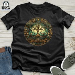 Enchanted Forest Cycle Unisex T Shirt Gift For Animal Lover