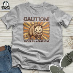 Caution Unisex T Shirt Gift For Animal Lover