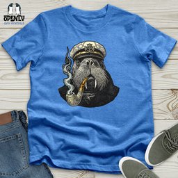 Captain Walrus Unisex T Shirt Gift For Animal Lover