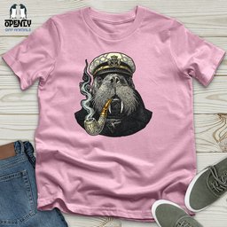 Captain Walrus Unisex T Shirt Gift For Animal Lover