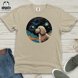Canine Cosmic Dream Heavy Cotton Comfort Colors Tee Gift For Animal Lover