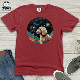 Canine Cosmic Dream Heavy Cotton Comfort Colors Tee Gift For Animal Lover