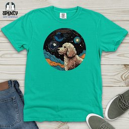 Canine Cosmic Dream Heavy Cotton Comfort Colors Tee Gift For Animal Lover