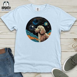 Canine Cosmic Dream Heavy Cotton Comfort Colors Tee Gift For Animal Lover