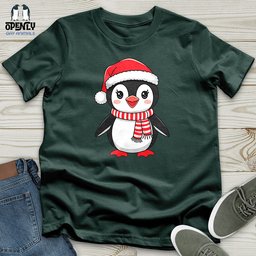 Christmas Penguin Unisex T Shirt Gift For Animal Lover