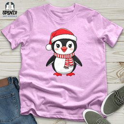 Christmas Penguin Unisex T Shirt Gift For Animal Lover