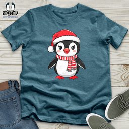 Christmas Penguin Unisex T Shirt Gift For Animal Lover