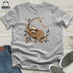 Cosmic Sloth Dreams Unisex T Shirt Gift For Animal Lover