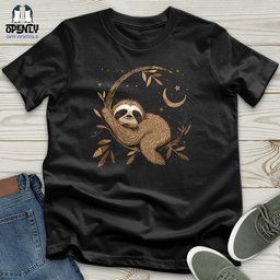 Cosmic Sloth Dreams Unisex T Shirt Gift For Animal Lover