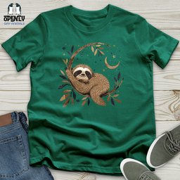 Cosmic Sloth Dreams Unisex T Shirt Gift For Animal Lover