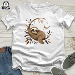 Cosmic Sloth Dreams Unisex T Shirt Gift For Animal Lover