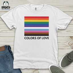 Colors Of Love Heavy Cotton Comfort Colors Tee Gift For Animal Lover