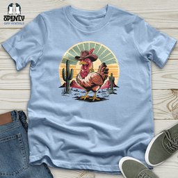 Cowboy Chicken Unisex T Shirt Gift For Animal Lover