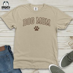 Dog Mom Heavy Cotton Comfort Colors Tee Gift For Mom