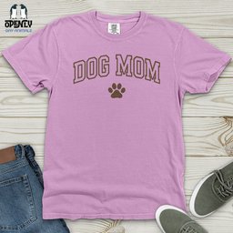 Dog Mom Heavy Cotton Comfort Colors Tee Gift For Mom