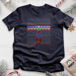 Colorful Christmas Tree Unisex T Shirt Gift For Animal Lover