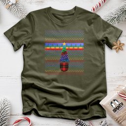 Colorful Christmas Tree Unisex T Shirt Gift For Animal Lover