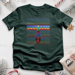 Colorful Christmas Tree Unisex T Shirt Gift For Animal Lover