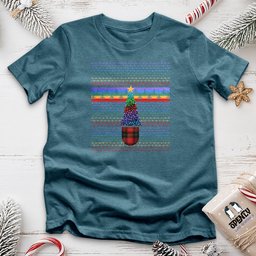Colorful Christmas Tree Unisex T Shirt Gift For Animal Lover
