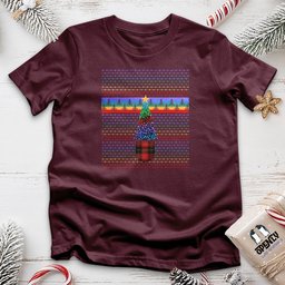 Colorful Christmas Tree Unisex T Shirt Gift For Animal Lover