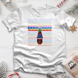 Colorful Christmas Tree Unisex T Shirt Gift For Animal Lover