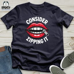 Consider Zipping IT Unisex T Shirt Gift For Animal Lover