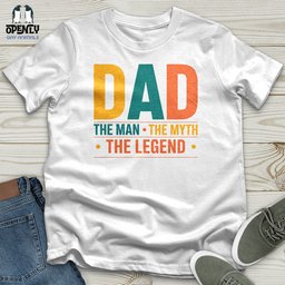 Dad The Man The Myth The Legend Softstyle Tee Gift For Dad
