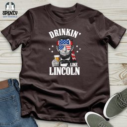 Drinkin Like Lincoln Softstyle Tee Gift For Animal Lover