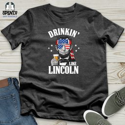 Drinkin Like Lincoln Softstyle Tee Gift For Animal Lover