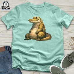 Chubby Crocodile Unisex T Shirt Gift For Animal Lover