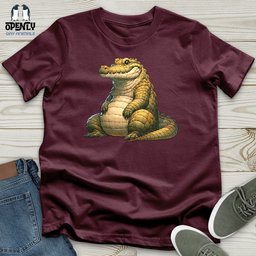 Chubby Crocodile Unisex T Shirt Gift For Animal Lover