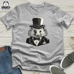 Gentleman Raccoon Dapper Unisex T Shirt Gift For Animal Lover