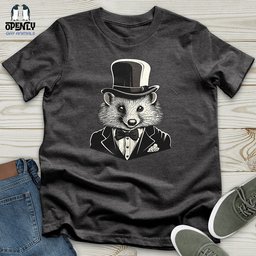 Gentleman Raccoon Dapper Unisex T Shirt Gift For Animal Lover