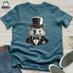 Gentleman Raccoon Dapper Unisex T Shirt Gift For Animal Lover