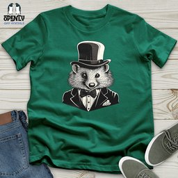 Gentleman Raccoon Dapper Unisex T Shirt Gift For Animal Lover