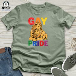 Gay Pride Lion Unisex T Shirt Gift For Animal Lover