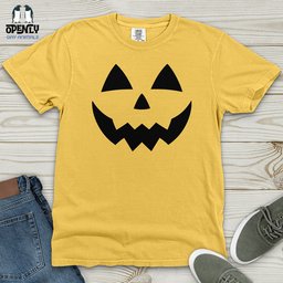 Halloween Pumpkin Shirt Heavy Cotton Comfort Colors Tee Gift For Animal Lover