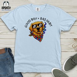 Good Boy X Bad Habit Heavy Cotton Comfort Colors Tee Gift For Animal Lover