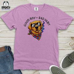 Good Boy X Bad Habit Heavy Cotton Comfort Colors Tee Gift For Animal Lover